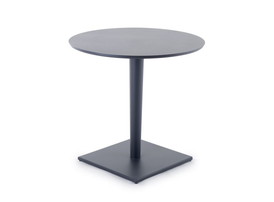 Table basse d'extérieur ronde avec base en aluminium Made in Italy - Nymeria Viadurini