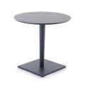 Table basse d'extérieur ronde avec base en aluminium Made in Italy - Nymeria