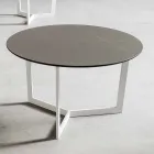 Table basse ronde avec plateau en Hpl Made in Italy - Mina Viadurini