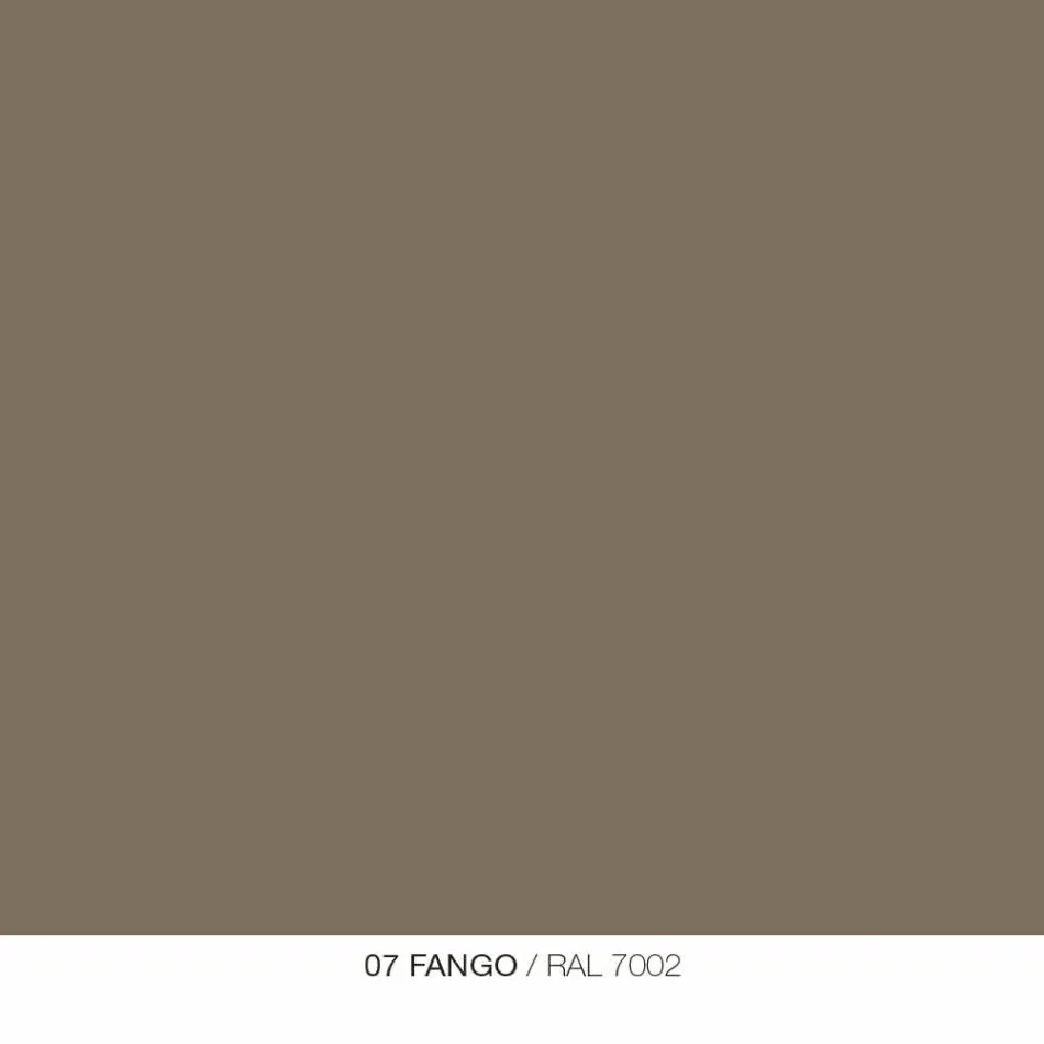 Table basse ronde pour salon extérieur en graphite ou métal boue - Stéphane Viadurini