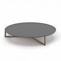 Table basse d'extérieur ronde en métal de haute qualité Made in Italy - Stephane