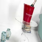 Table basse ronde en PMMA Laives transparente Viadurini