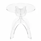Table basse ronde en PMMA Laives transparente Viadurini