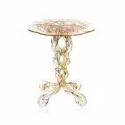 Diamètre de la table ronde 36 cm design multicolore Janis, fabriqué en Italie Viadurini