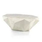 Table basse de forme d'intérieur en pierre fossile différentes finitions - Écouteurs Viadurini