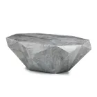 Table basse de forme d'intérieur en pierre fossile différentes finitions - Écouteurs Viadurini