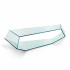 Table Basse Forme en Verre Extralight ou Fumé Made in Italy - Neok Viadurini