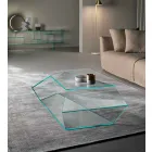 Table Basse Forme en Verre Extralight ou Fumé Made in Italy - Neok Viadurini