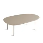 Table basse en MDF profilée, disponible en deux tailles et plusieurs couleurs - Navis Viadurini