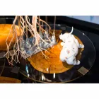 Table basse en bois et acier avec pieds en métal Made in Italy - Damascus Viadurini