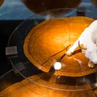 Table basse en bois et acier avec pieds en métal Made in Italy - Damascus Viadurini