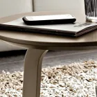 Table basse en MDF laqué avec cadre en bois massif fabriqué en Italie - Tobiko Viadurini