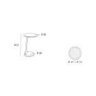 Table basse en MDF laqué avec cadre en bois massif fabriqué en Italie - Tobiko Viadurini