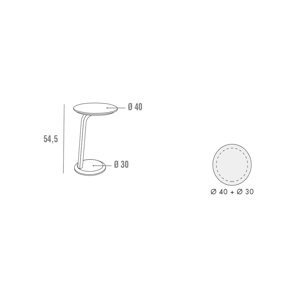 Table basse en MDF laqué avec cadre en bois massif fabriqué en Italie - Tobiko Viadurini