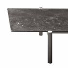 Table basse en métal avec plateau en marbre, précieux Made in Italy - Ginseng Viadurini
