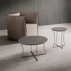 Table basse en métal peint avec plateau en Hpl Made in Italy - Numbo Viadurini