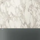 Table basse d'appoint de canapé en verre fumé et plateau rond en céramique - Aléatoire Viadurini