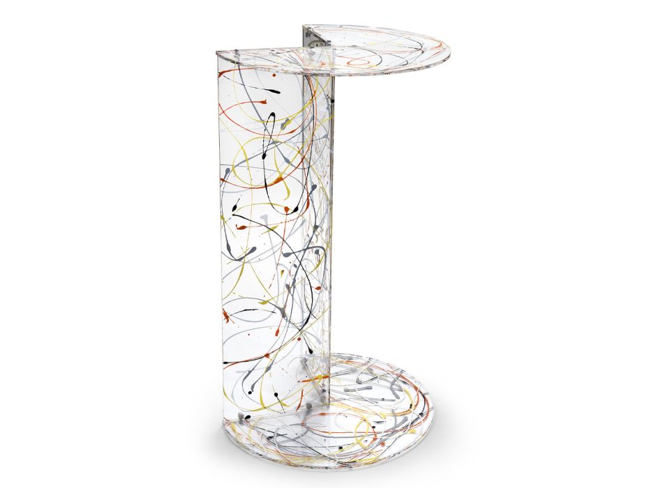 Table basse en plexiglas transparent ou coloré Made in Italy - Tabli Viadurini