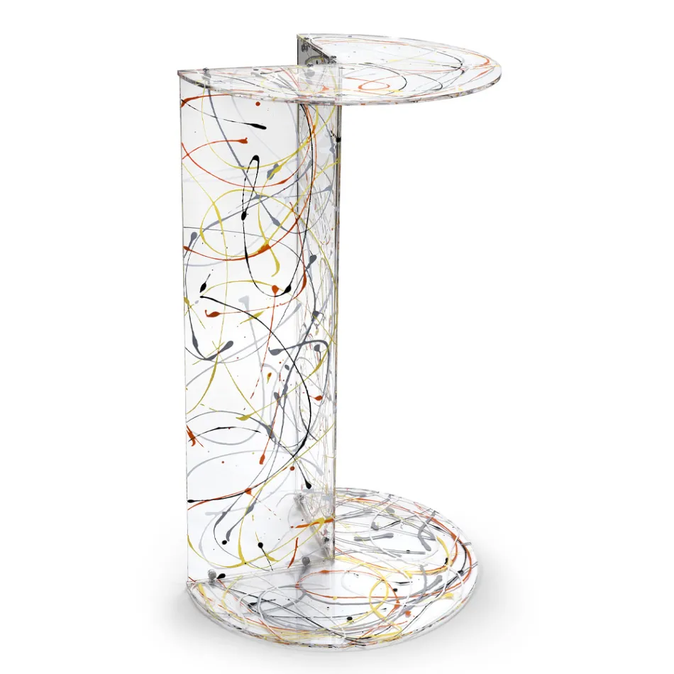 Table basse en plexiglas transparent ou coloré Made in Italy - Tabli Viadurini