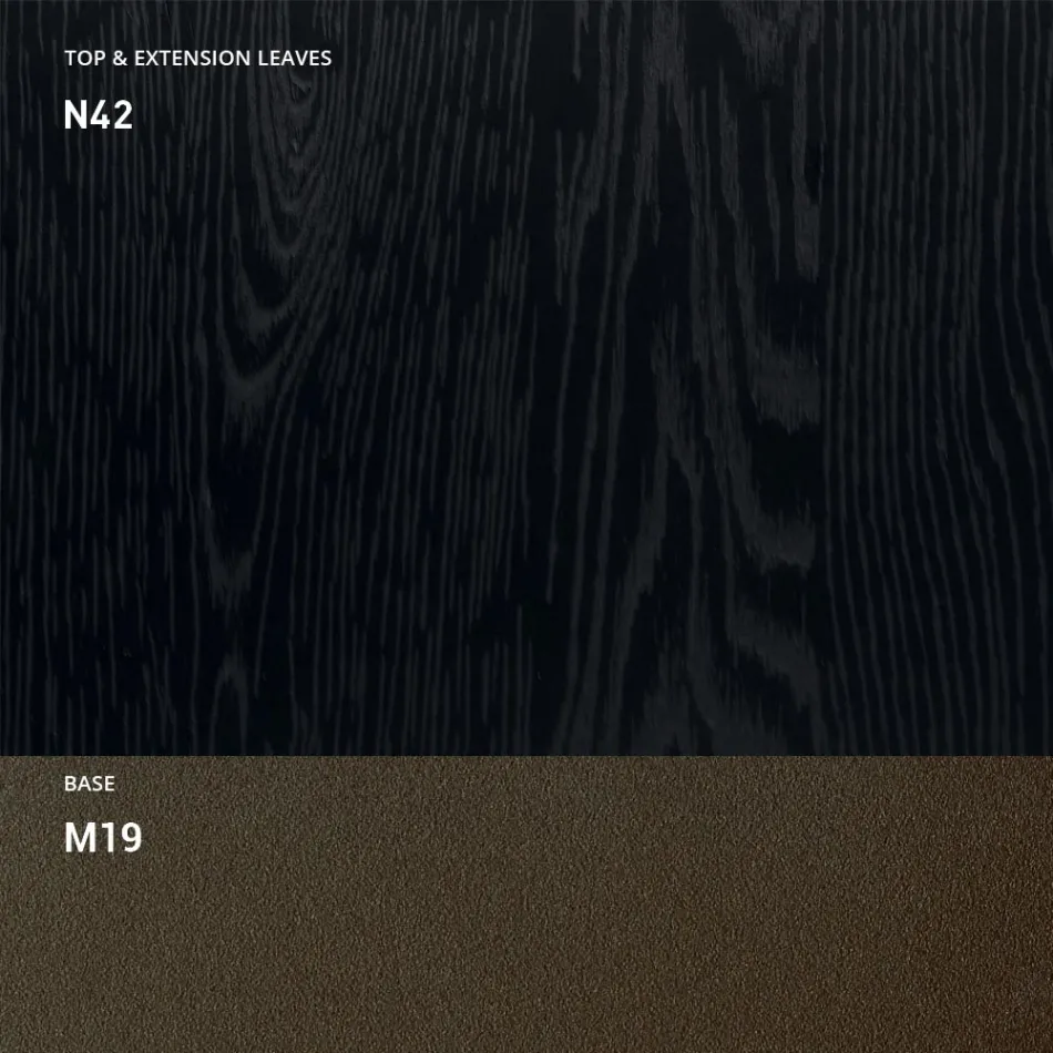 Table Basse Transformable en Métal et Bois Made in Italy - Veneris Viadurini