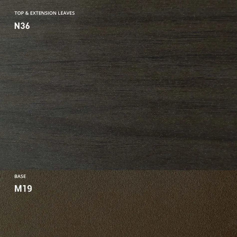 Table Basse Transformable en Métal et Bois Made in Italy - Veneris Viadurini