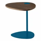 Table basse de salon en métal et plateau en bois, design de luxe - Yassine Viadurini