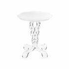 table ronde blanc diamètre 36cm design moderne Janis, fabriqué en Italie Viadurini