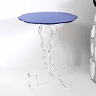 Bleu diamètre de 36 cm table ronde design moderne Janis, fabriqué en Italie Viadurini