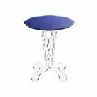 Bleu diamètre de 36 cm table ronde design moderne Janis, fabriqué en Italie Viadurini
