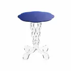 Bleu diamètre de 36 cm table ronde design moderne Janis, fabriqué en Italie Viadurini