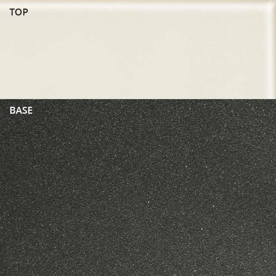 Table Basse Ronde Forme Bateau en Métal et Verre Dépoli - Embarquement Viadurini