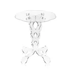 Table Basse Ronde en Plexiglas Transparent 2 Dimensions - Phosphorus Viadurini
