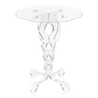 Table Basse Ronde en Plexiglas Transparent 2 Dimensions - Phosphorus Viadurini