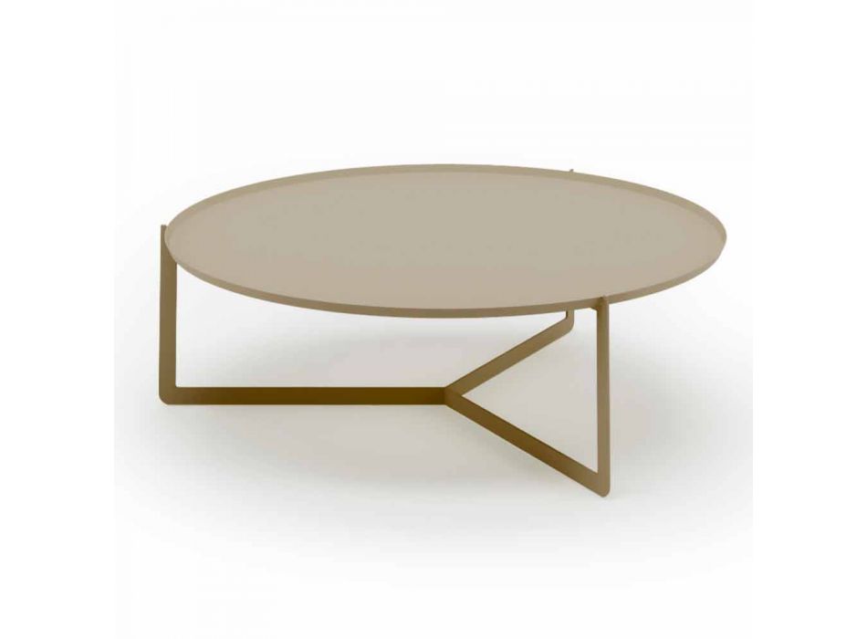 Table basse ronde pour salon extérieur en métal de différentes couleurs - Stéphane Viadurini