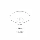 Table basse ronde en verre extra-clair - Giovannino Viadurini