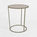 Table basse ronde pour salon moderne en métal coloré fabriquée en Italie - Raphael Viadurini