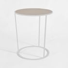 Table basse ronde pour salon moderne en métal coloré fabriquée en Italie - Raphael Viadurini