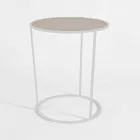 Table basse ronde pour salon moderne en métal coloré fabriquée en Italie - Raphael Viadurini