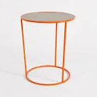 Table basse ronde pour salon moderne en métal coloré fabriquée en Italie - Raphael Viadurini