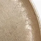 Table Ronde en Aluminium Plaqué et Antique Homemotion - Smemo Viadurini