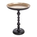Table Ronde en Aluminium Plaqué et Antique Homemotion - Smemo