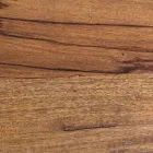 Table basse ronde en bois recyclé et acier blanc ou gris - Genoveffa Viadurini