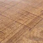 Table basse ronde en bois recyclé et acier blanc ou gris - Genoveffa Viadurini