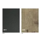 Table basse transformable avec plateau en bois et base en métal Made in Italy - Pêche Viadurini