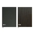 Table basse transformable avec plateau en bois et base en métal Made in Italy - Pêche Viadurini