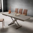 Table basse de salon transformable en Fenix et métal Made in Italy - Chiano Viadurini