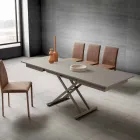 Table basse de salon transformable en Fenix et métal Made in Italy - Chiano Viadurini