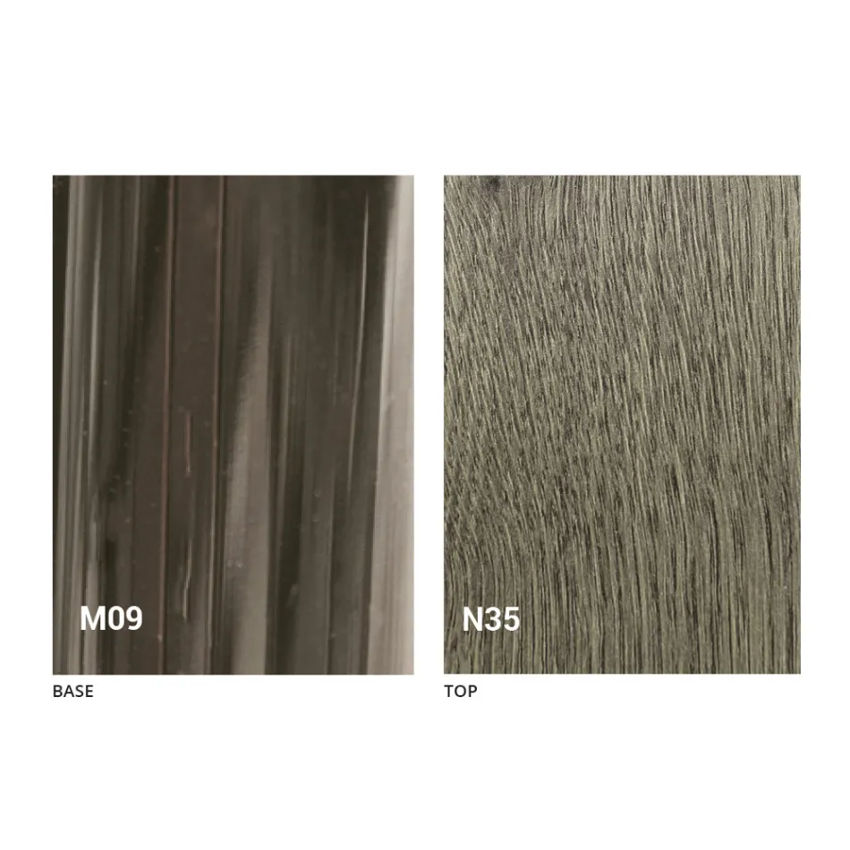 Table basse transformable en bois et métal noir Made in Italy - Niverio Viadurini