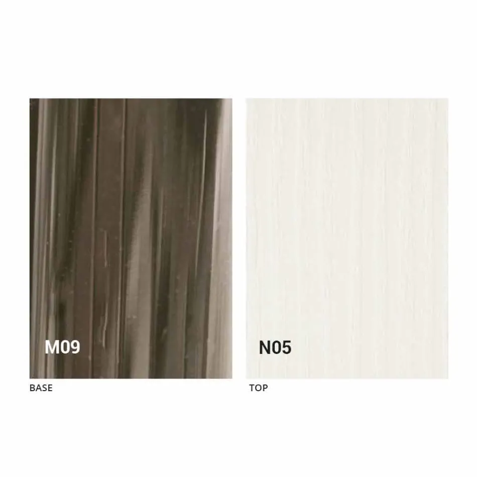 Table basse design transformable en bois et métal noir Made in Italy - Niverio Viadurini