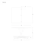 Table Basse Transformable en Métal et Céramique Design Made in Italy - Saturn Viadurini